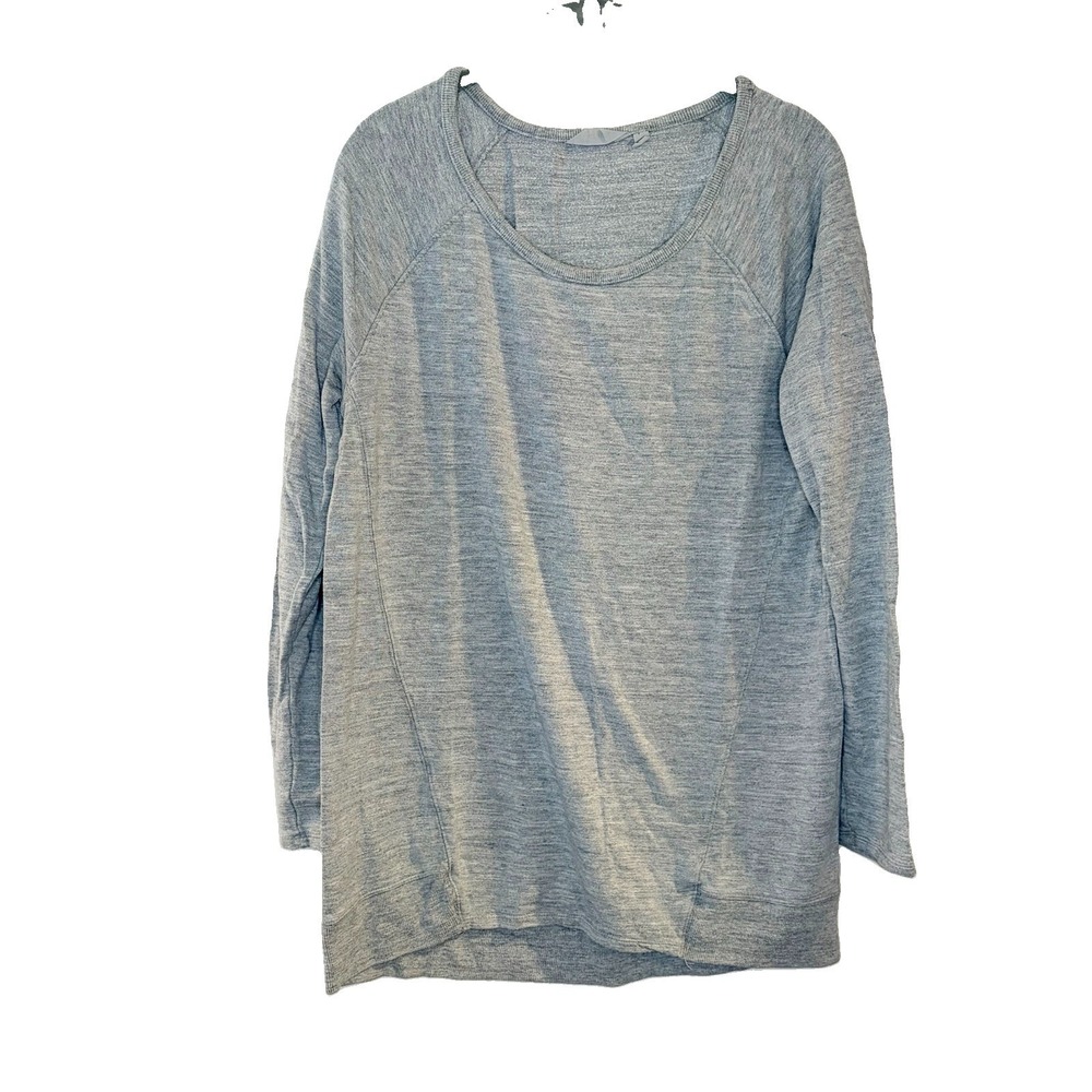 ATHLETA Studio CYA Sweatshirt Pullover Heather Gray 243056 Size M - Picture 2 of 5